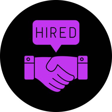 Bir işin vektör illüstrasyonu