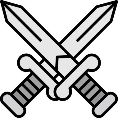 Bıçak simgesi, vektör illüstrasyonu