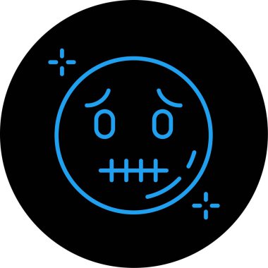 Sessiz simge, vektör illüstrasyonu basit tasarım