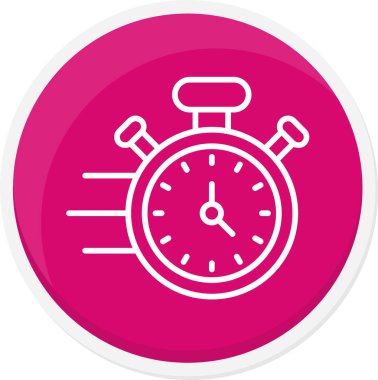 Saat simgesi vektör illüstrasyonu