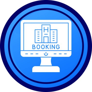 Modern simge, vektör illüstrasyonu rezervasyon ediliyor