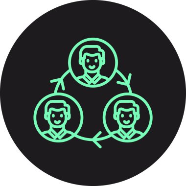 İnsan simgesinin vektör illüstrasyonu