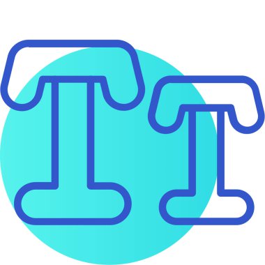 Bir köpek simgesinin vektör illüstrasyonu