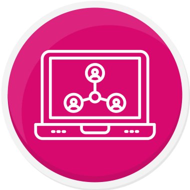 bilgisayar monitörü yuvarlanmış simge