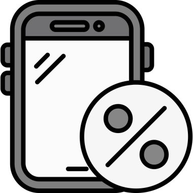 akıllı telefon mobil indirimi simgesi