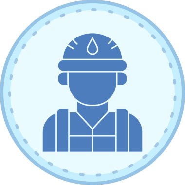 işçi simgesi, vektör illüstrasyonu