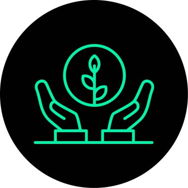 vektör ekoloji ikonu illüstrasyonu