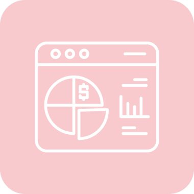 tarayıcı simgesi, vektör illüstrasyonu