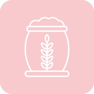 Buğday kavanozunun vektör simgesi