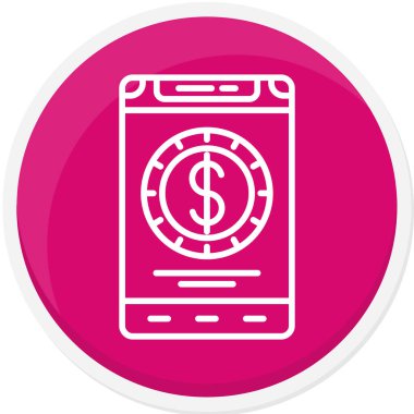 Para için. Web simgesi basit tasarım