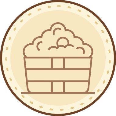 Çizgi film simgesinin vektör çizimi