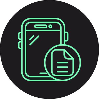 belge simgesi, vektör illüstrasyonu basit tasarım