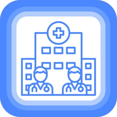 Bir hastane vektör çizim