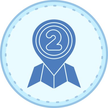 Madalya. Web simgesi basit illüstrasyon