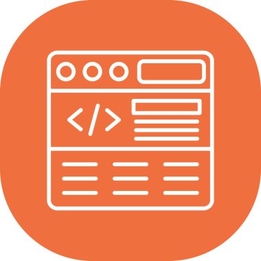 web development. web icon simple illustration