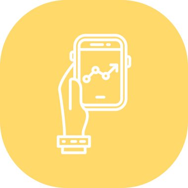 Modern akıllı telefonun vektör çizimi