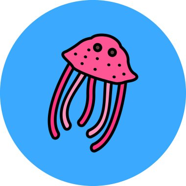 Çizgi film simgesinin vektör çizimi