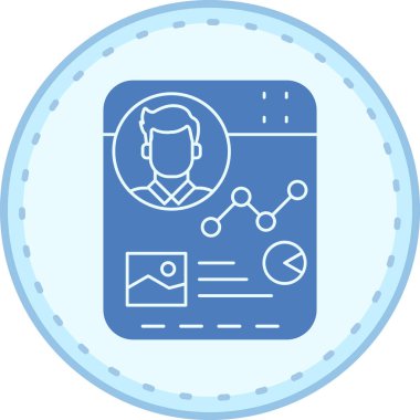 Tabletli bir adamın vektör çizimi