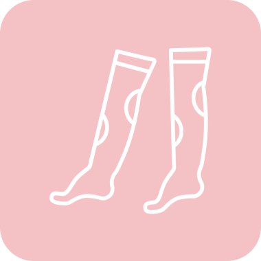 çorap simgesi vektör illüstrasyonu