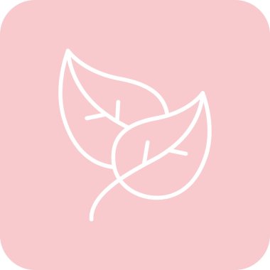 Yaprak ikonu vektör illüstrasyonu