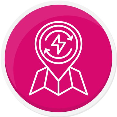 Uzun gölgenin bir simgesinin vektör çizimi