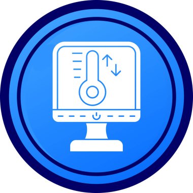 sıcaklık simgesi vektör illüstrasyonu