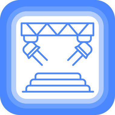 Modern bir simgenin vektör illüstrasyonu