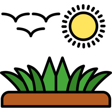 cactus icon, vector illustration simple design