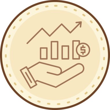 iş grafiği ikon vektör illüstrasyonu