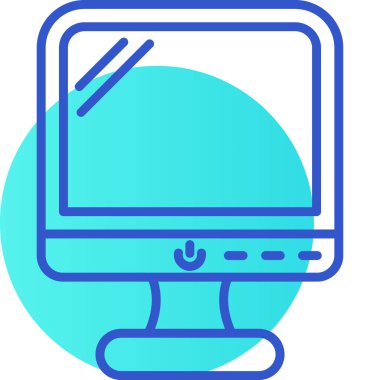 dizüstü bilgisayar simgesi, vektör illüstrasyon tasarımı