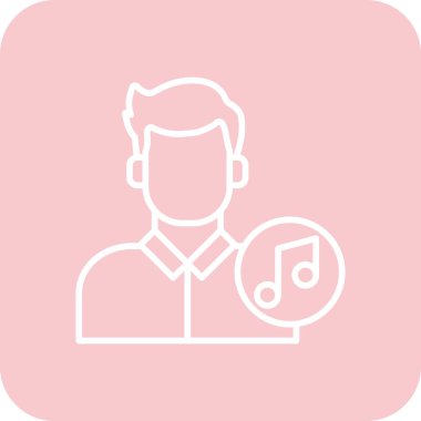 Müzik çalar simgesinin vektör illüstrasyonu