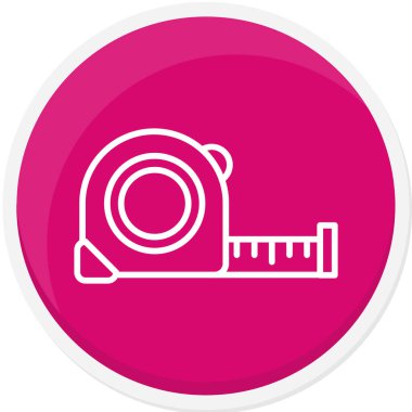 Beyaz arka planda izole edilmiş beyaz çizgi, tahta varil ikonu. Tahta daire düğmesi. düz.