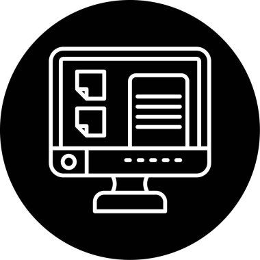 bilgisayar simgesi, vektör illüstrasyonu