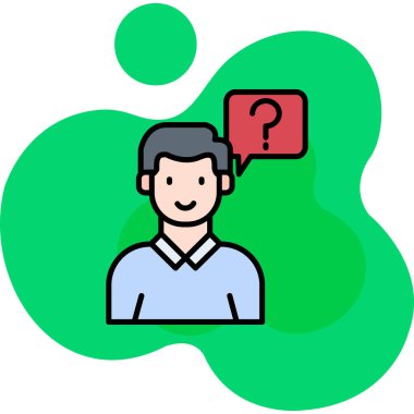 İş adamı simgesi vektör illüstrasyonu