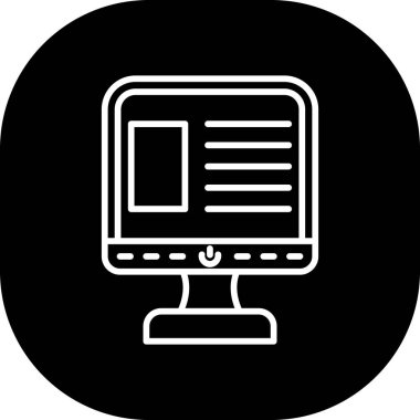 seo modern simgesinin vektör illüstrasyonu