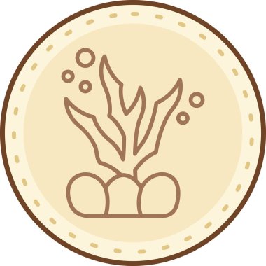 Bitki. Web simgesi basit illüstrasyon