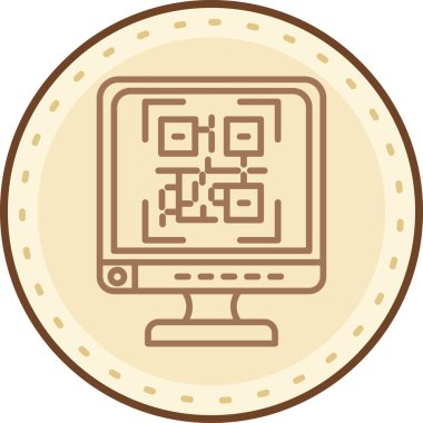 Modern bir simgenin vektör illüstrasyonu