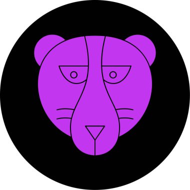 vector illustration of a bear head