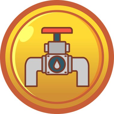 Benzin pompası simgesi beyaz arkaplanda izole edilmiş çizgi film tarzında. yakıt ve yağ sembolü stok vektör çizimi.