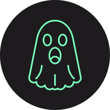 Hayalet. Web simgesi basit illüstrasyon