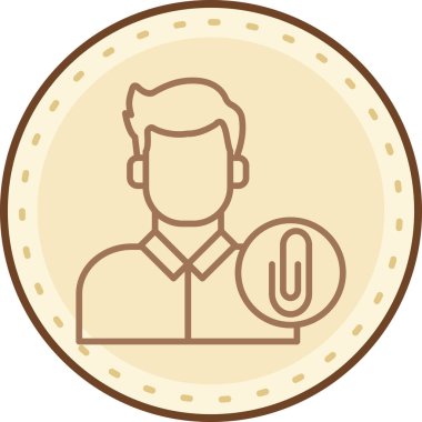 Bozuk parası olan birinin vektör çizimi