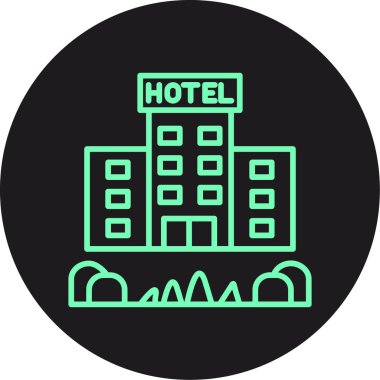 otel vektör simge tasarlamak