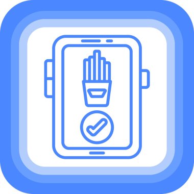 Akıllı telefon simgesinin vektör illüstrasyonu