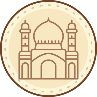 Hindistan ülke simgesi, vektör illüstrasyonu