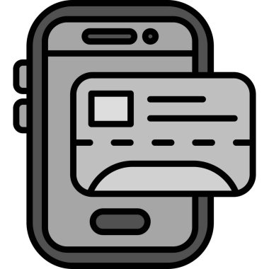 akıllı telefon simgesi vektör illüstrasyonu