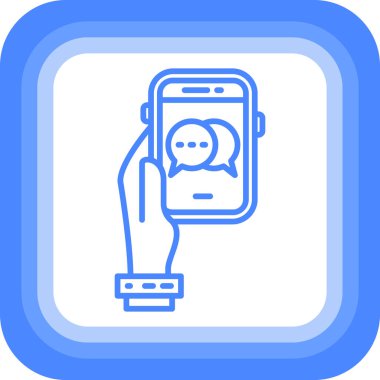 akıllı telefon simgesi vektör illüstrasyonu