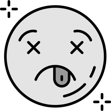 Dosyalanmış özet biçiminde emoji duygu ifade simgesi