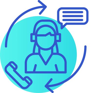 Müşteri servisi. Web simgesi