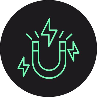 vektör elektrik ışığı ico