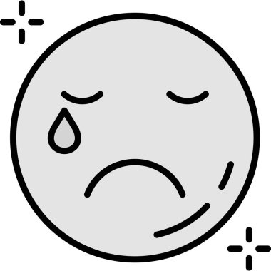 Üzgün ağlayan emoji simgesi